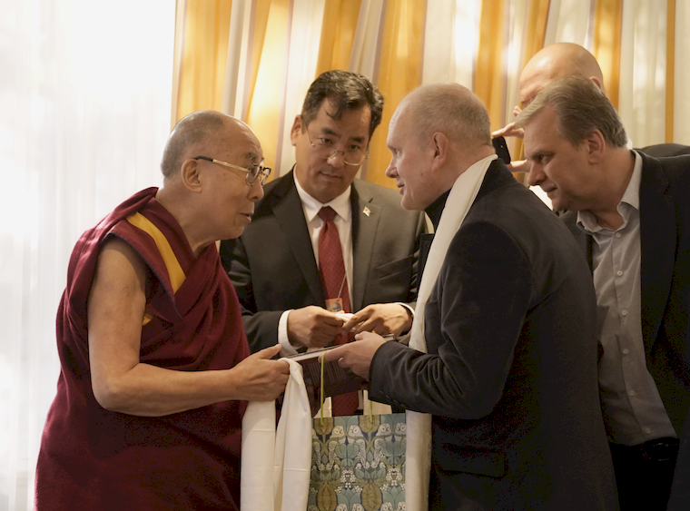 Eesti delegatsiooni kohtumine T.P. dalai-laamaga Riias 2017